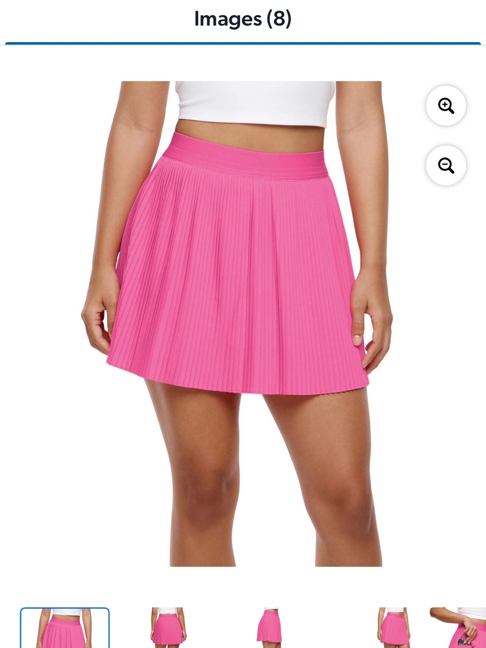 Women’s GAP Hot Pink Pleated Mini Skirt with pocket